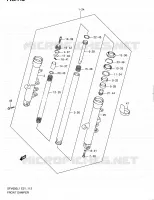 FRONT FORK (SFV650UL1 E21) for Suzuki GLADIUS 650 2011