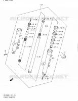 FRONT FORK (SFV650UL1 E24) for Suzuki GLADIUS 650 2011
