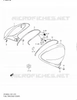 FUEL TANK SIDE COVER for Suzuki GLADIUS 650 2011