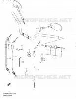HANDELBAR (SFV650UL1 E24) for Suzuki GLADIUS 650 2011