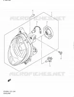 HEAD LAMP (SFV650AL1 E21) for Suzuki GLADIUS 650 2011