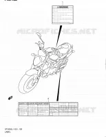LABEL (SFV650L1 E21) for Suzuki GLADIUS 650 2011