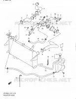 RADIATOR HOSE   EXPANSION TANK for Suzuki GLADIUS 650 2011