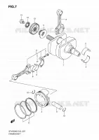 CRANKSHAFT for Suzuki GLADIUS 650 2009
