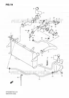 RADIATOR HOSE   EXPANSION TANK for Suzuki GLADIUS 650 2009