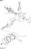 CRANKSHAFT for Suzuki GLADIUS 650 2013