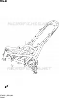 FRAME (SFV650L3 E21) for Suzuki GLADIUS 650 2013