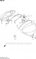 FUEL TANK SIDE COVER for Suzuki GLADIUS 650 2013