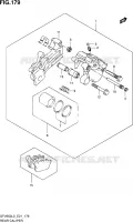 REAR CALIPER (SFV650AL3 E21) for Suzuki GLADIUS 650 2013