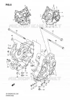 CRACKCASE COVER for Suzuki SV 1000 2007