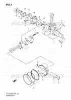 CRANKSHAFT for Suzuki SV 1000 2007