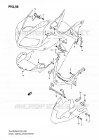 FAIRING INSTALLATION PARTS (SV1000S/S1/S2) for Suzuki SV 1000 2007