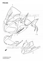 FAIRING (SV1000S/S1/S2 K7) for Suzuki SV 1000 2007