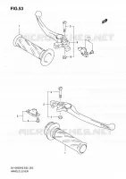 HANDLE GLIP   LEVER (SV1000/U1/U2) for Suzuki SV 1000 2007