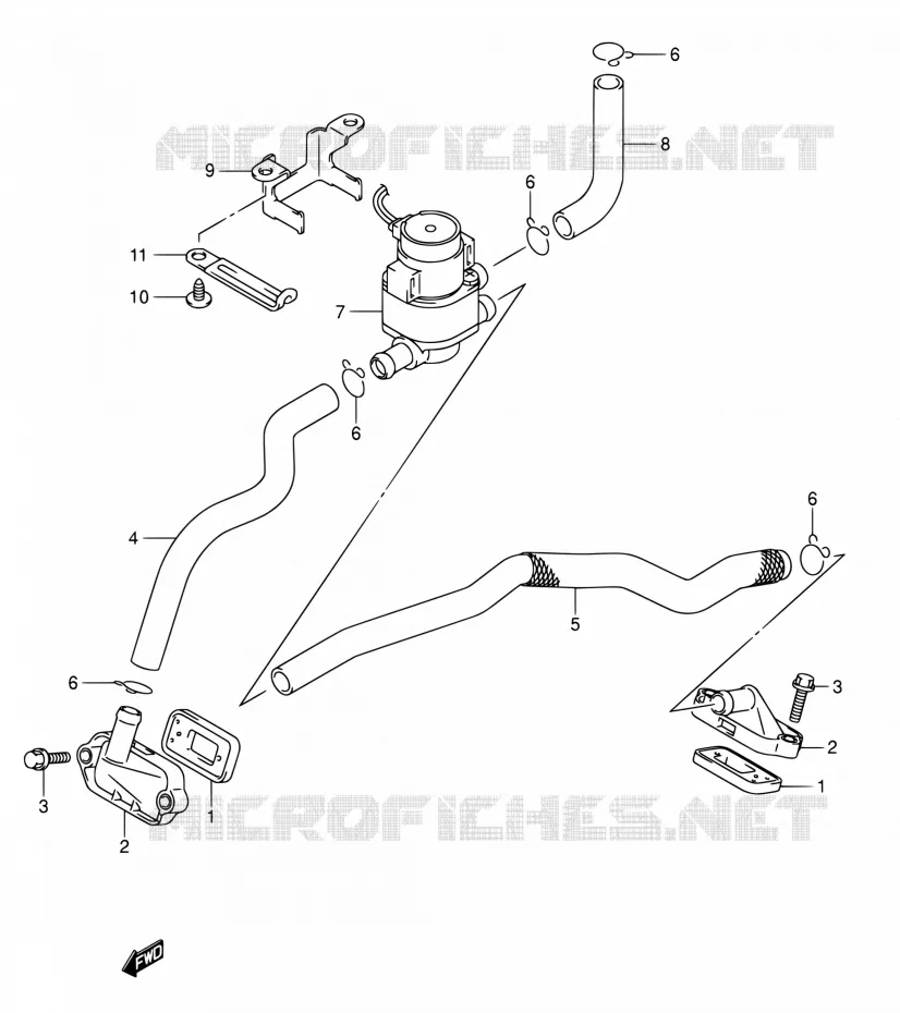 ANTI POLLUTION SYSTEM Suzuki MOTO 1000 SV 2005  SV1000S1ZK5