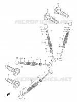 CAMSHAFT   VALVES for Suzuki SV 650 2004