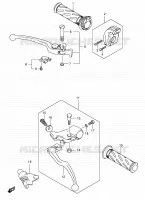 GRIPS & LEVERS (MODEL K3/K4/K5/K6) for Suzuki SV 650 2004