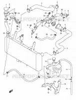 RADIATOR HOSE   EXPANSION TANK for Suzuki SV 650 2004