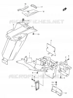 REAR FEDNER (MODEL K4/K5/K6/K7) for Suzuki SV 650 2004