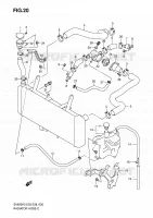 RADIATOR HOSE   EXPANSION TANK for Suzuki SV 650 2004