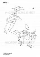 REAR FEDNER (MODEL K4/K5/K6/K7) for Suzuki SV 650 2004