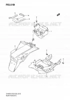 REAR FEDNER (WITH ABS) for Suzuki SV 650 2004