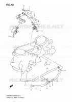 THROTTLE BODY FITTING (MODEL K3/K4/K5/K6) for Suzuki SV 650 2004