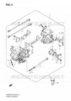 THROTTLE BODY (MODEL K3/K4/K5/K6) for Suzuki SV 650 2004