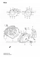 CRACKCASE COVER for Suzuki SV 650 2008