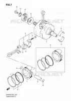 CRANKSHAFT for Suzuki SV 650 2008