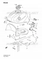 FUEL TANK (MODEL K8) for Suzuki SV 650 2008