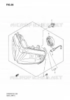 HEAD LAMP (VOIR NOTE) for Suzuki SV 650 2008