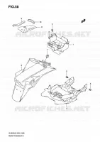 REAR FEDNER (WITH ABS) for Suzuki SV 650 2008