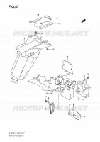 REAR FEDNER (WITHOUT ABS) for Suzuki SV 650 2008
