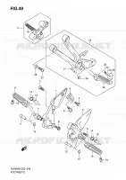 FOOTREST for Suzuki SV 650 2008