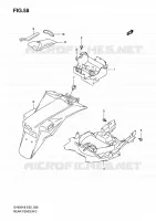 REAR FEDNER (WITH ABS) for Suzuki SV 650 2008