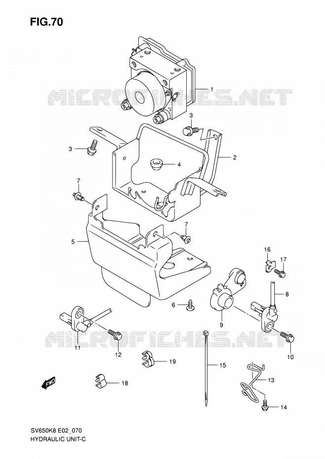 ABS SYSTEM (SEE NOTE) Suzuki MOTO 650 SV-S 2009  SV650SK9(E19)