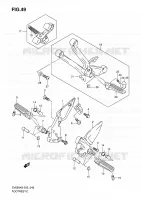 FOOTREST for Suzuki SV 650 2010