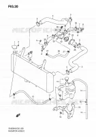 RADIATOR HOSE   EXPANSION TANK for Suzuki SV 650 2010
