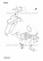 REAR FEDNER (WITHOUT ABS) for Suzuki SV 650 2010