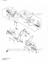 FOOTREST for Suzuki SV 650 2011