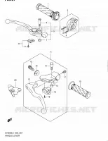 GRIPS & LEVERS (SV650SL1 E24) for Suzuki SV 650 2011