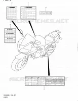 LABEL (SV650SAL1 E24) for Suzuki SV 650 2011