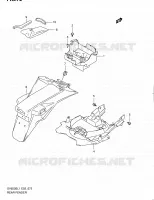 REAR FEDNER (SV650SAL1 E24) for Suzuki SV 650 2011