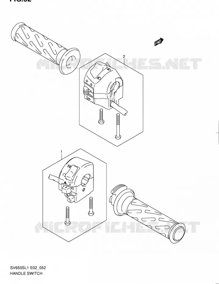 SWITCHES Suzuki MOTO 650 SV 2011  SV650SL1(E24)