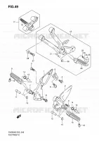 FOOTREST for Suzuki SV 650 2008