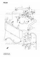 RADIATOR HOSE   EXPANSION TANK for Suzuki SV 650 2008