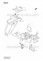 REAR FEDNER (WITHOUT ABS) for Suzuki SV 650 2008