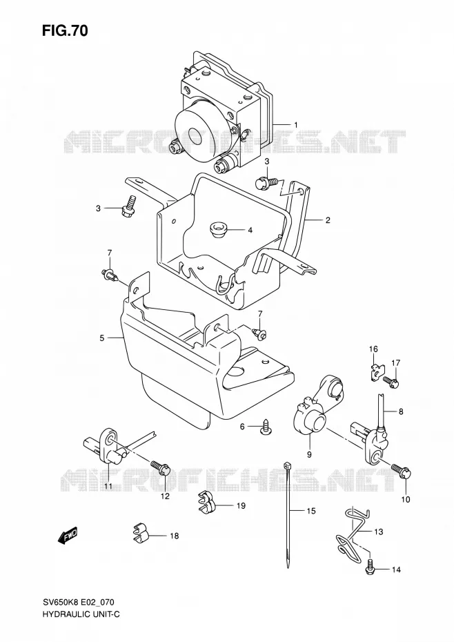 ABS SYSTEM (SEE NOTE) Suzuki MOTO 650 SV-S 2009  SV650SAK9(E24)