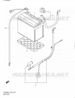 BATTERY (SV650SL1 E24) for Suzuki SV 650 2011